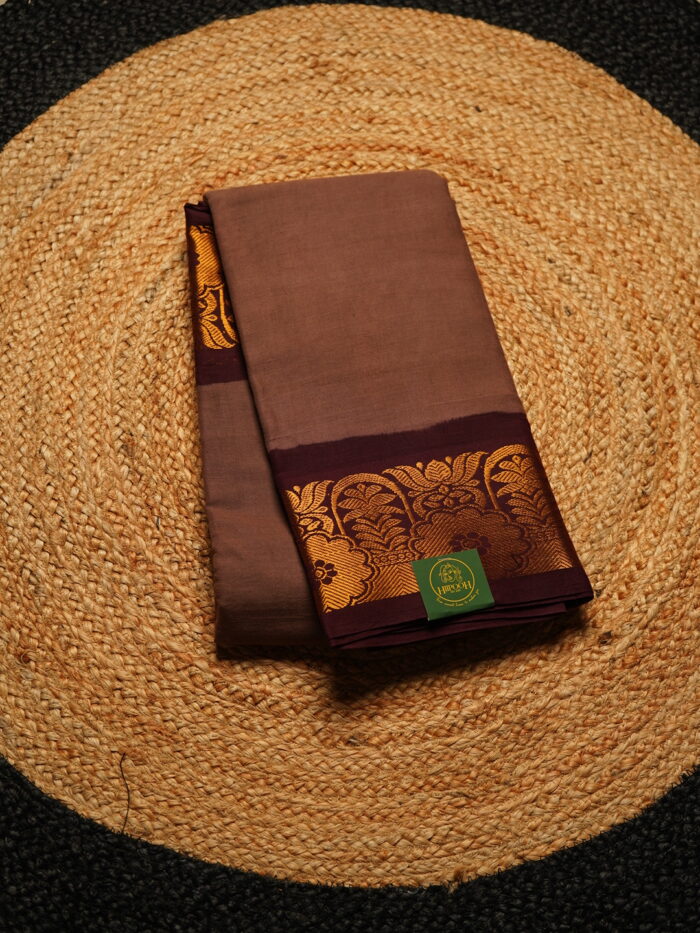 மைத்திரி PLAIN HANDLOOM SUNGUDI SAREE
