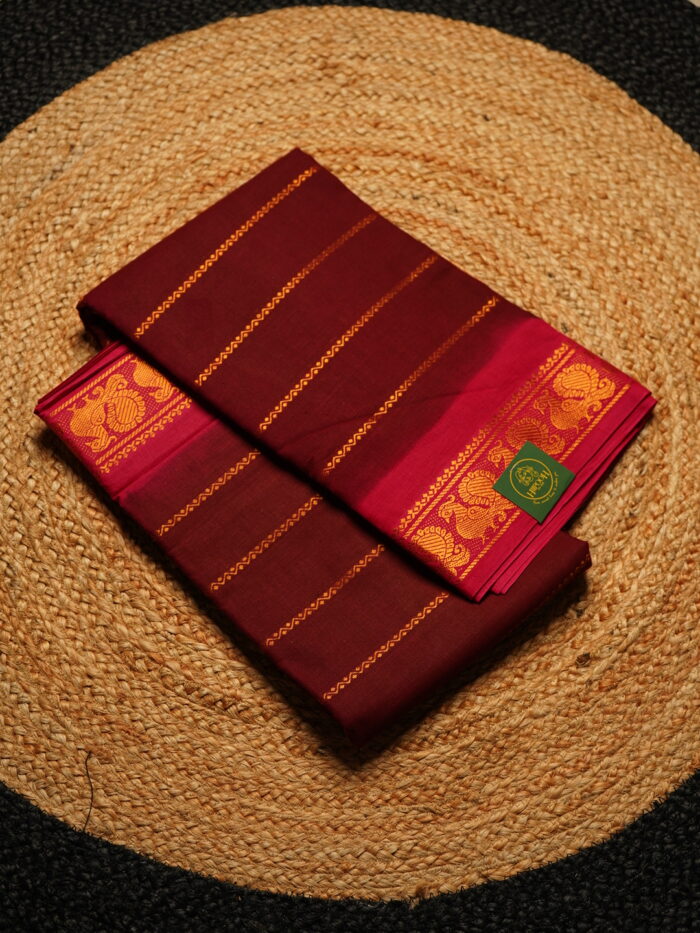 பூர்வா VELTHARI HANDLOOM SUNGUDI SAREE